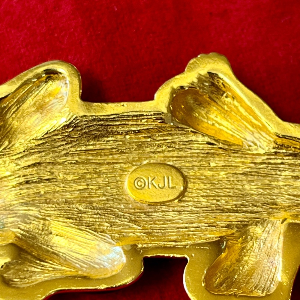 Kenneth Jay Lane Kjl Enamel Alligator Crocodile B… - image 7